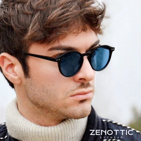 ZENOTTIC Small Retro Round Polarized Sunglasses – Vintage UV400 Unisex Shades