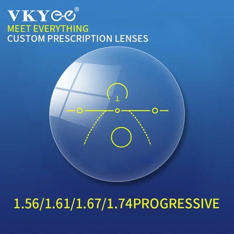 Progressive Multifocal Glasses with Custom Prescription