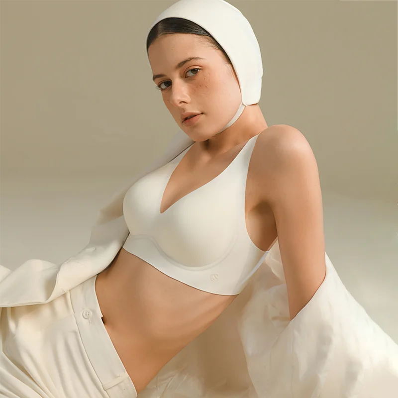 SUJIIN Sexy Push Up Padded Seamless Wireless Bras