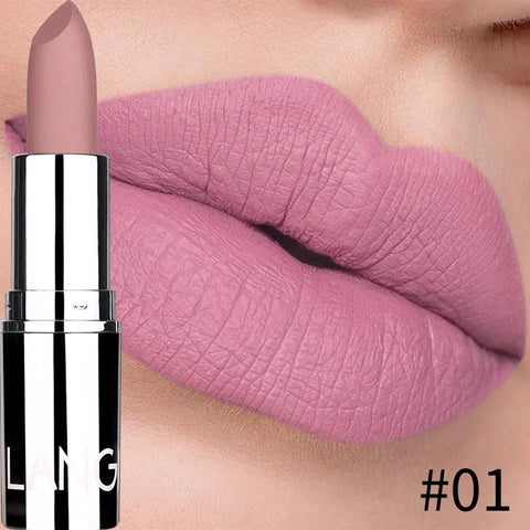 Langmani Silver Tube Matte Lipstick - 8 Colors