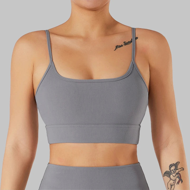 SOISOU New Yoga Bra Top for Women - Breathable Sports Bra