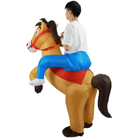 Funny Inflatable Riding Horse Costume