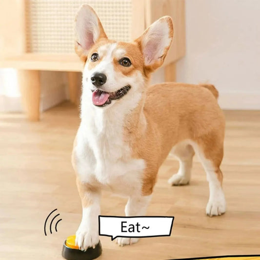 Dog Communication Buttons - Voice Recording Buzzer for Pet Training