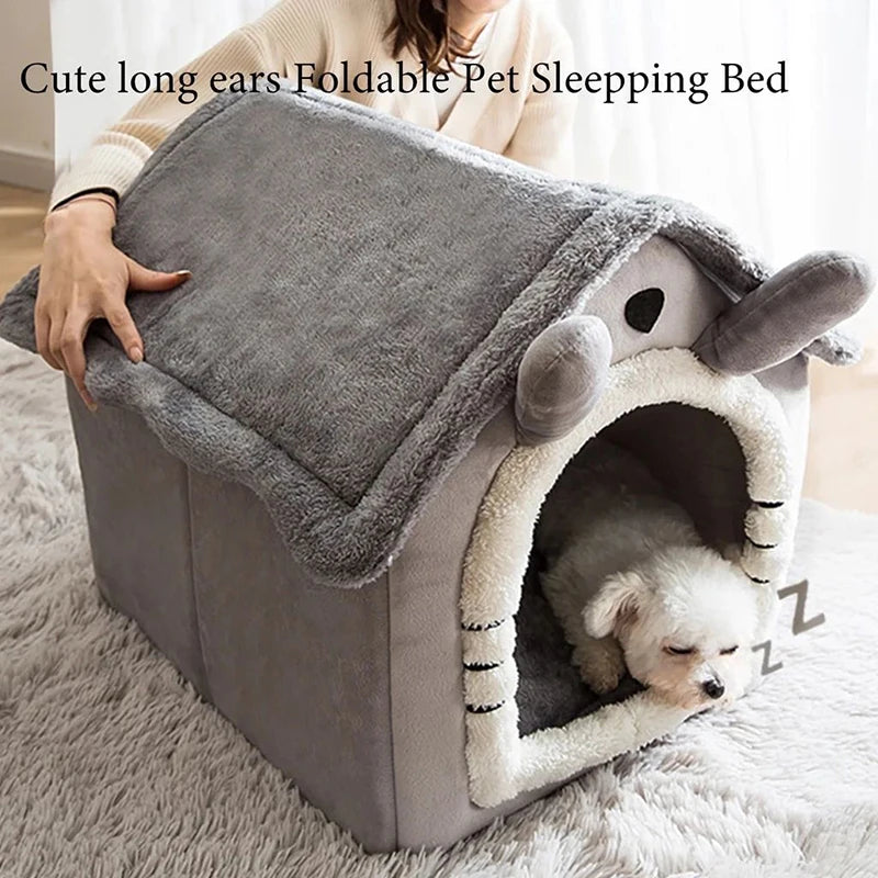 Cozy Indoor Dog House - Soft Pet Bed Tent for Small to Large Pets