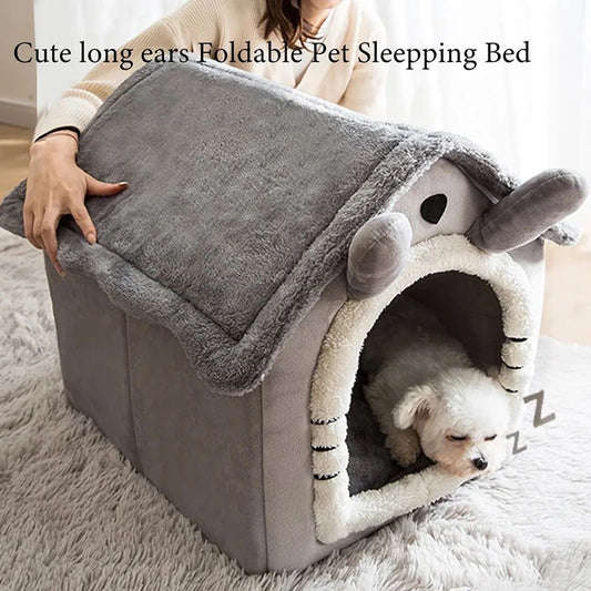 Cozy Indoor Dog House - Soft Pet Bed Tent for Small to Large Pets