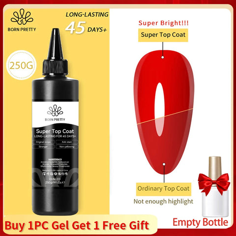BORN PRETTY 250g Super Top Coat Gel Nail Polish