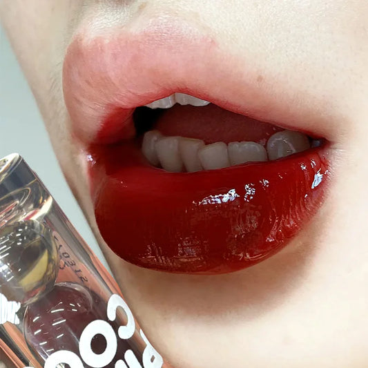 Punk Juice Red Lipgloss - Waterproof Black Mirror Glass Lip Glaze