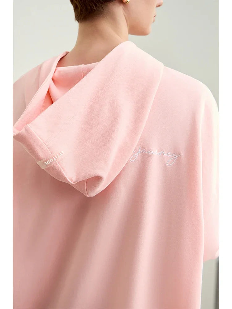 Amii Minimalism Women Sweatshirts - 2024 Autumn Art Print Hoodie