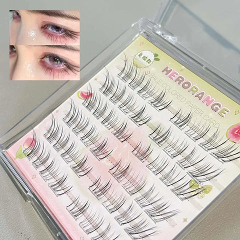 Self-Adhesive False Eyelashes - Easy-to-Use DIY Natural Curling Clusters