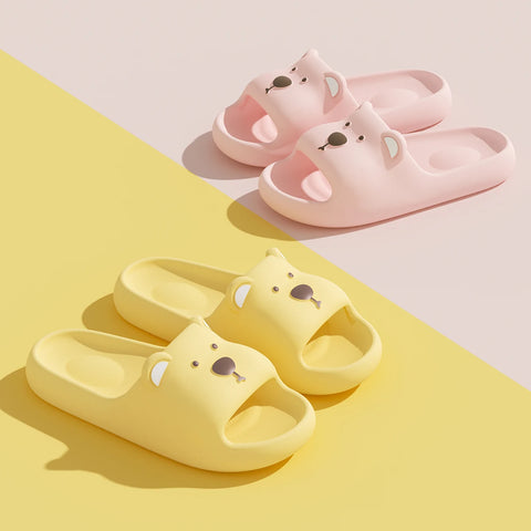 EVA Unisex Cute Bear Cartoon Home Slippers