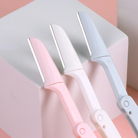 Karsyngirl 3pcs Fold Eyebrow Trimmer Kit – Makeup Tools for Effortless Grooming