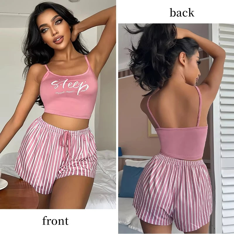 Sexy Summer Women Pajamas Set