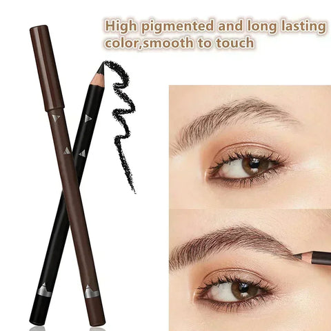 Waterproof Eyebrow Pencil Set – 6/12 Pcs Natural Black Brown