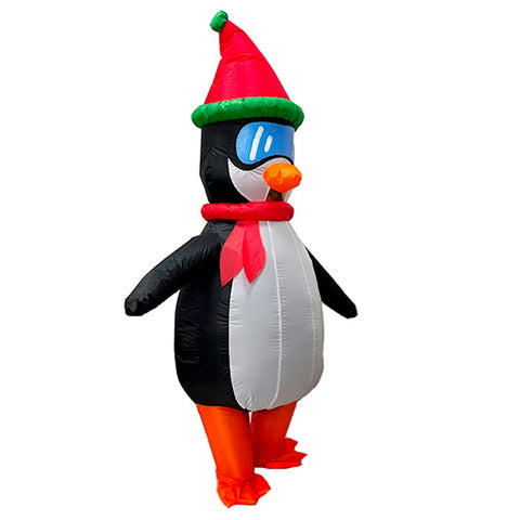 Opblaasbaar Pinguïnkostuum - Deluxe Halloweenkostuum voor volwassenen 