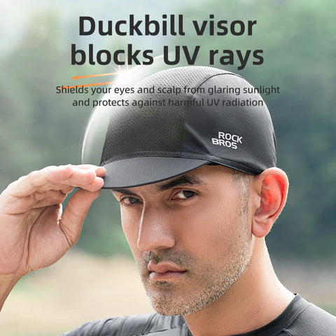 ROCKBROS Fietsmutsen - Snel drogende sportmutsen met UV-bescherming