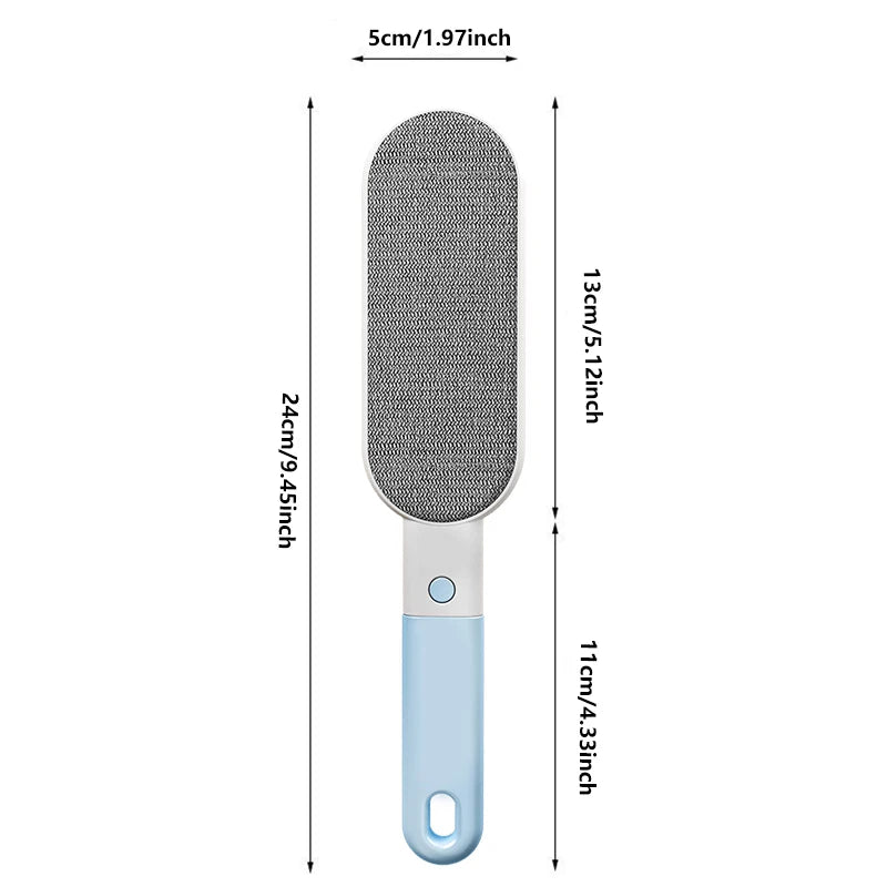 4-in-1 Portable Lint Remover and Pet Hair Brush - Manual Fluff Remover for Clothes and Carpets