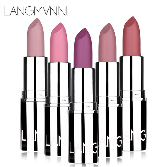 Langmani Silver Tube Matte Lipstick - 8 Colors