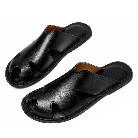 Heren Casual Leren Pantoffels - Ultralichte Slippers