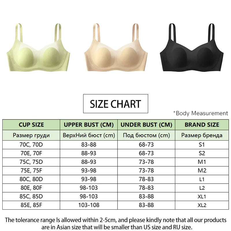 SUJIIN Wireless Bra for Big Breasts