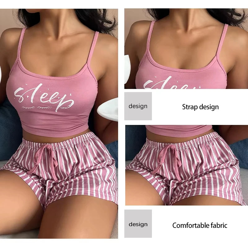 Sexy Summer Women Pajamas Set
