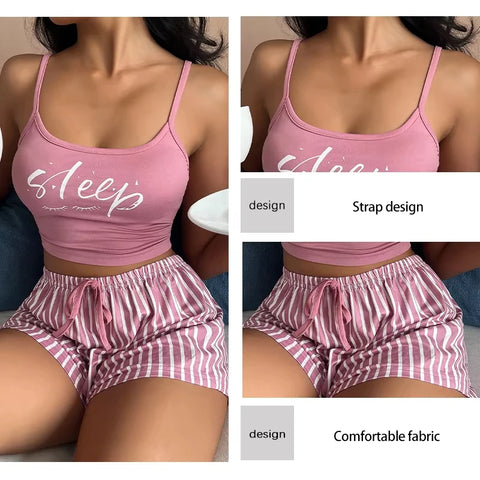 Sexy zomer pyjamaset voor dames