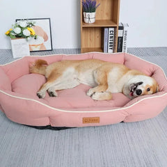 Cozy Dog Sofa Big Bed for Small Breeds - Fluffy Pet Accessory and Cushion