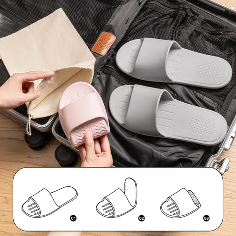 EVA Convenient Slippers - Foldable Travel Indoor Comfort