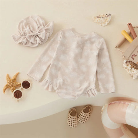 Tregren Peuter Baby Meisjes Badpak met Bloemenprint