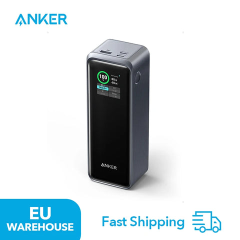 Anker Prime 27650mAh Power Bank – 250W 3-Port Travel Charger with App