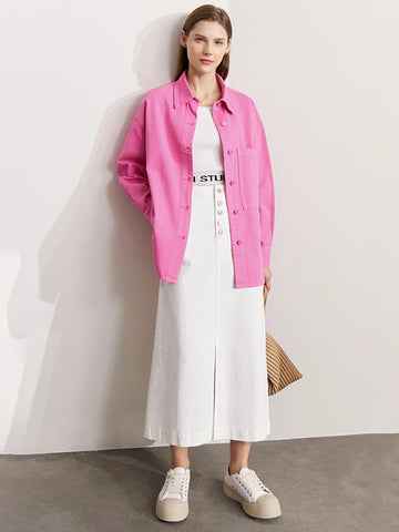 AMII Minimalism Jean Jackets for Women