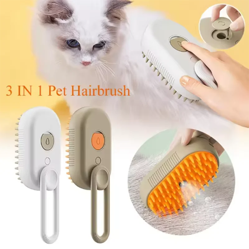 New Cat Dog Pet Spray Massage Brush