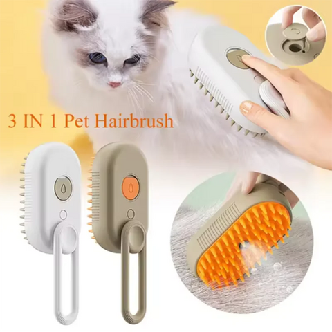 Nieuwe katten- en hondenspraymassageborstel