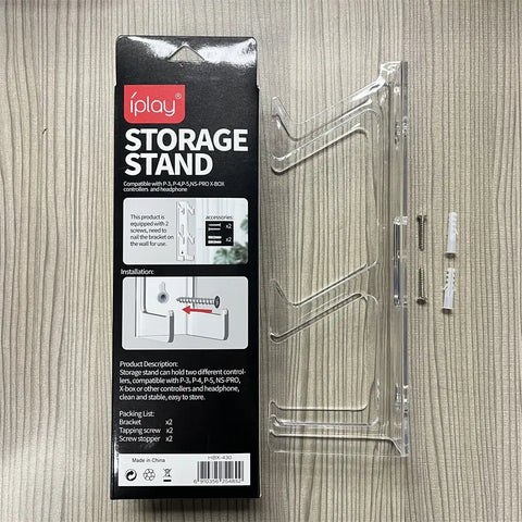 Transparent Wall Mounted Storage Rack for Controllers