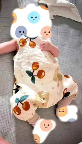 Zomer Baby Meisjes Romper Cartoon Beer Jumpsuit 