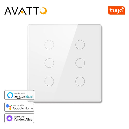 AVATTO Tuya WiFi 4x4 Wall Smart Switch - Brazil Standard