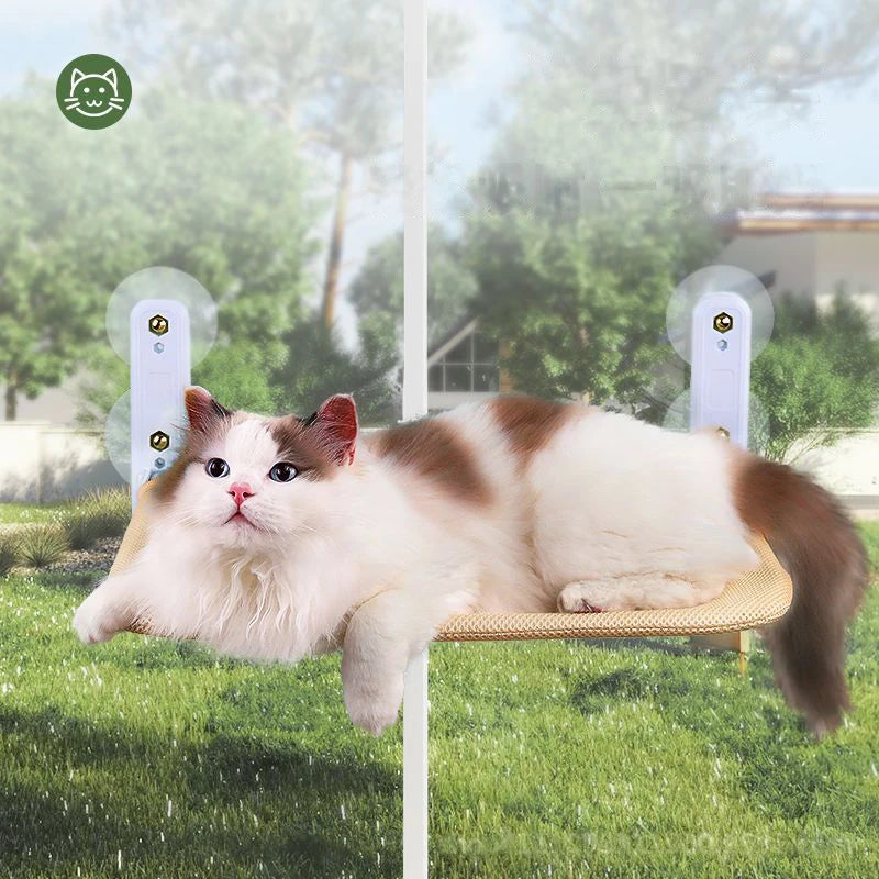 Super Suction Cup Cat Hammock Swing - Washable Window Bed for Cats