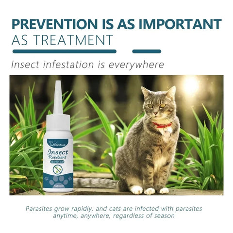50 ml anti-vlooien- en tekenmiddel voor katten en honden - Effectieve ontworming en huidreiniging 