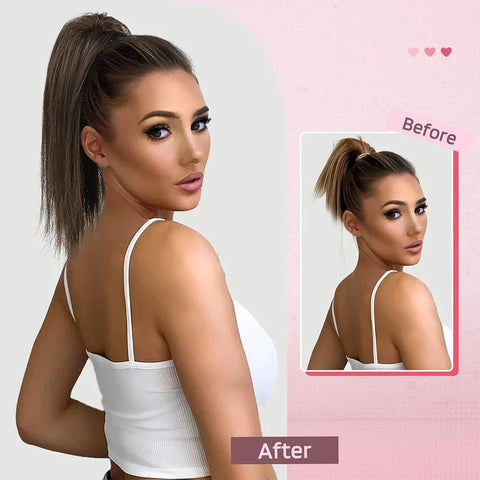 Synthetic 16Inch Claw Clip Ponytail Hair Extensions