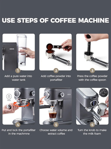 Cafelffe 4-in-1 koffiezetapparaat: warme en koude espressomachine
