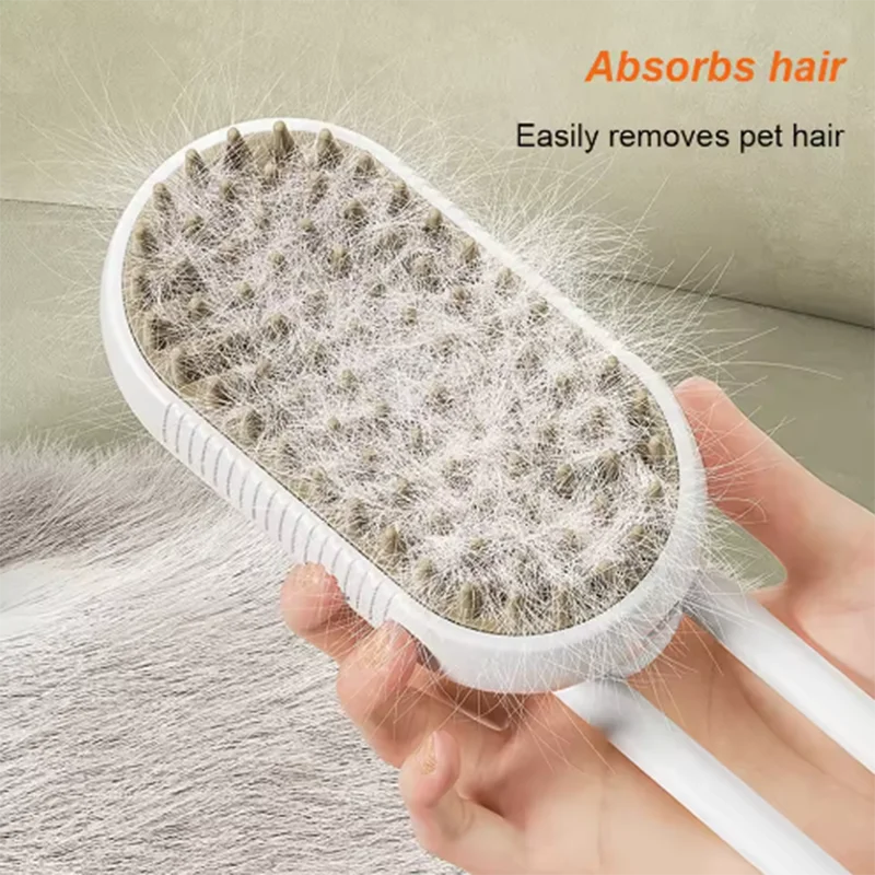 New Cat Dog Pet Spray Massage Brush
