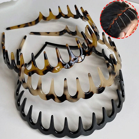 Fashion Wave Headbands for Women - Non-slip Solid Color Hair Accessories