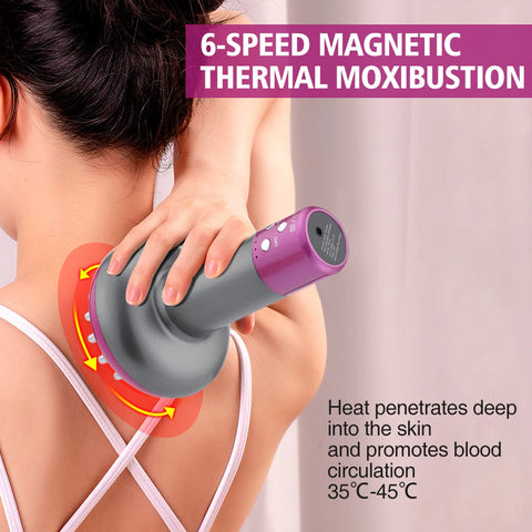 Electric Lymphatic Drainage Machine - Meridian Body Massage Brush for Anti-Cellulite and Physiotherapy