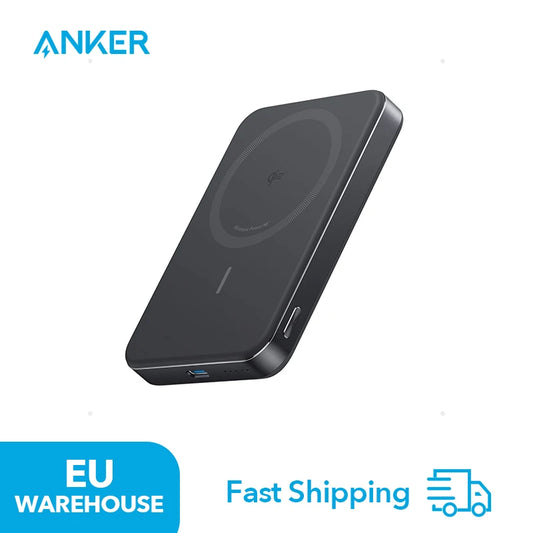 Anker MagGo 10000mAh Magnetic Power Bank – Qi2 Slim 15W Fast Charger