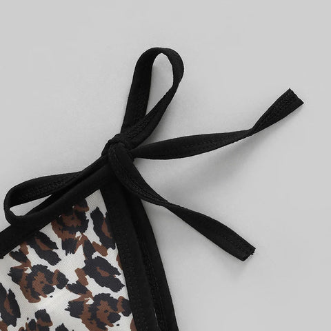 Leopard Print Bikini Swimwear for Baby Girls 0-24 Months