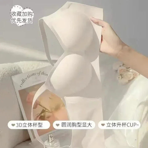 Thickened Steamed Bun Fixed Cup Integrated Bra for Women - Comfort and Style for Every Day