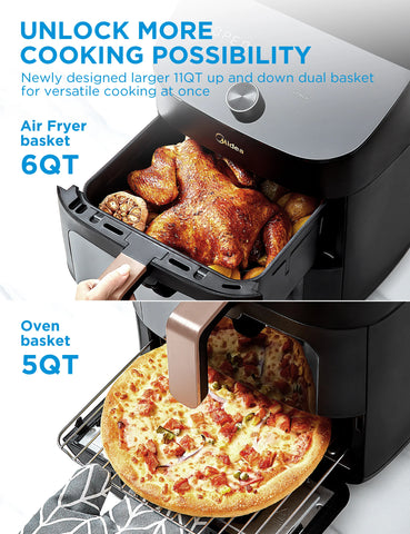 Midea Hot Air Fryer with Smart WiFi Sync