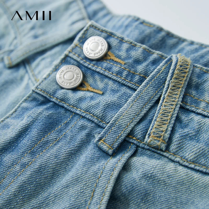 Amii Women's Distressed Denim Shorts - Summer 2025