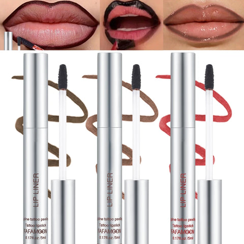 6 Color Waterproof Lip Liner Peel Off Tattoo Lip Gloss - Long Lasting Matte Lip Tint
