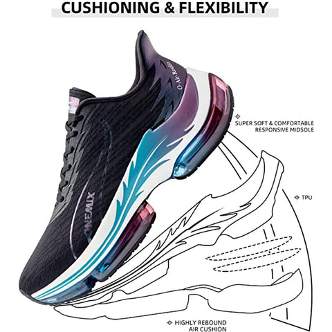 ONEMIX Men's Running Shoes - Air Cushion Sneakers for Height Increase and Comfort