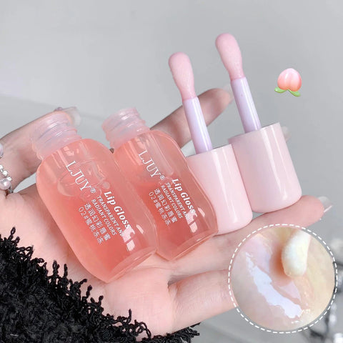 Fruit Crystal Jelly Lip Oil - Hydrating Gloss & Plumping Serum for Luscious Lips